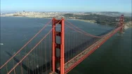 Aerial Highway 101 Golden Gate Bridge Travel Usa Stock Footage