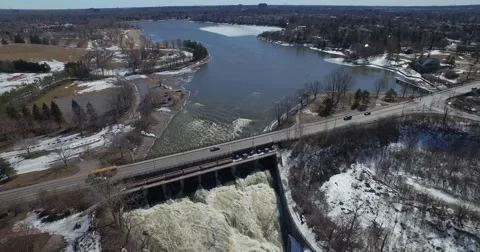 Aerial Hogsback back tracking shot Stock Footage 64067392
