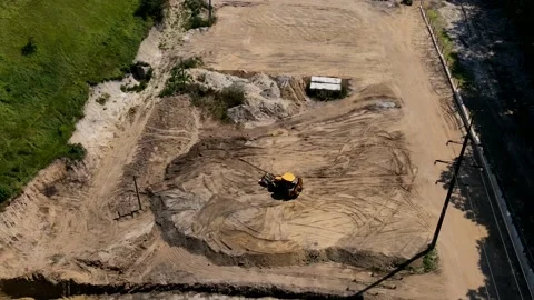 Aerial hyperlapse of the building process Stock Footage 151609000