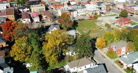 Aerial hyperlapse of Simcoe, Ontario, Canada, exclusive 4K Stock Footage 255591107