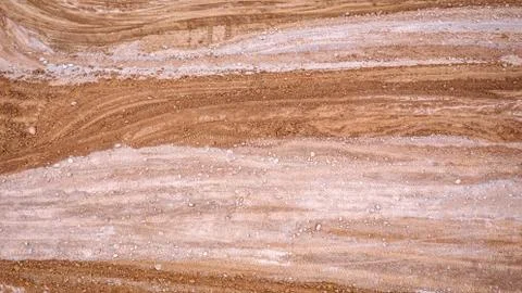 An aerial image looking down on a construction site Stock-Fotos