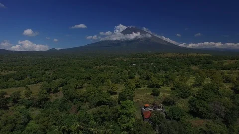 Aerial Image Of Mount Agung Video stock 95922923