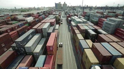 Aerial Image of a Port #6 Vídeo Stock 40841028