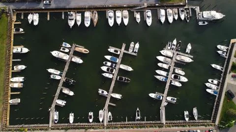 Aerial Imagery Harborside Stock Photos