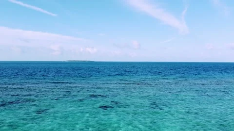 Aerial of Indian Ocean Stock Footage 168099542