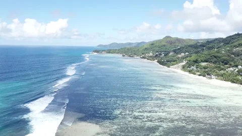 Aerial Indian Ocean Stock Footage 182629465