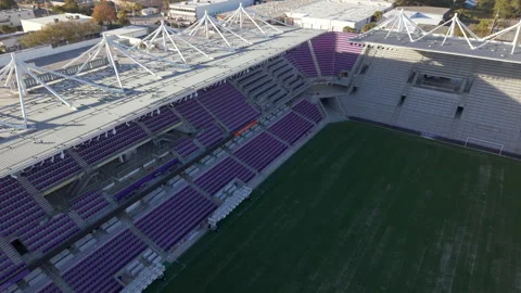 Aerial interior view Inter Co Stadium Orlando Florida Stock Footage 327804220
