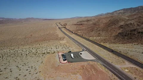 Aerial of the Interstate of Arizona. Stock Footage 160377853