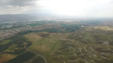 Aerial of Jordan River and its surrounding. Israel. DJI-0003-03 Stock Footage 123745692