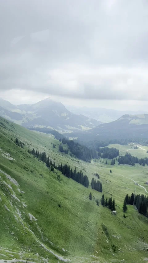 Aerial journey to the summit of Sntis Stock Footage 306067993