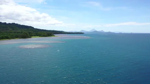 Aerial of Kimbe Bay Stock Footage 138251357