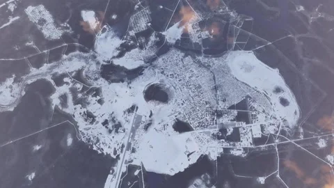 Aerial of Kimberlitovaya Mir mine in Stock Video Pond5 - Main Image