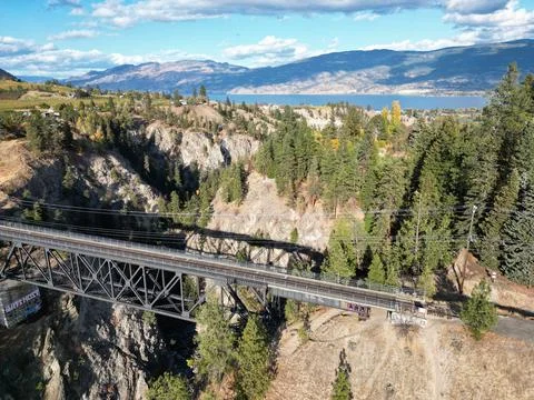 Aerial KVR Train Trestle Stock Photos