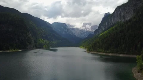 Aerial lake Stock Footage 79131314
