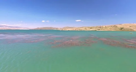 Aerial lake view 4 Stock Footage 135757358