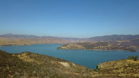 Aerial Lake View Stock Footage 79424296
