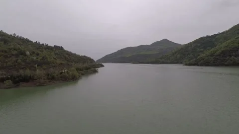 Aerial lake view Stock Footage 188511138