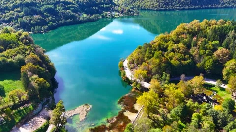 Aerial Lake Views Stock Footage 296461272