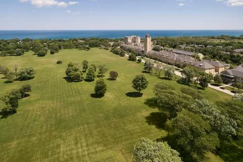 Aerial of Lakeshore Development Foto stock