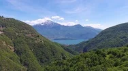 Aerial Landscape On Como Lake In Italy Stock Footage