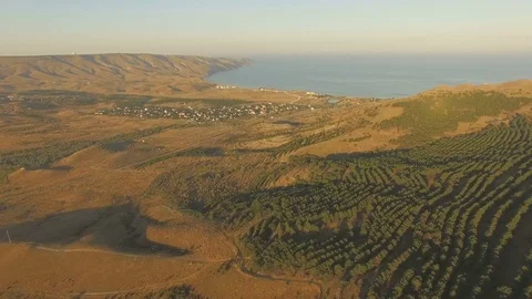 Aerial landscape in Crimea Stock Footage 85261663