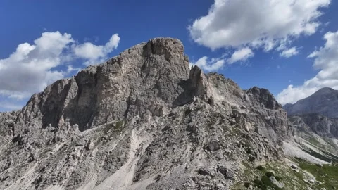 Aerial landscape of dolomites with some clouds Stock-Footage 263267758