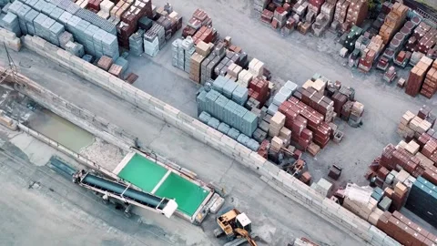 Aerial landscape of NYC construction work zone in Williamsburg Brooklyn in .. 스톡 동영상 319399940