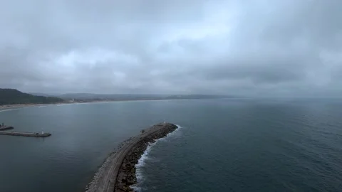 Aerial light house Stock Footage 198645020