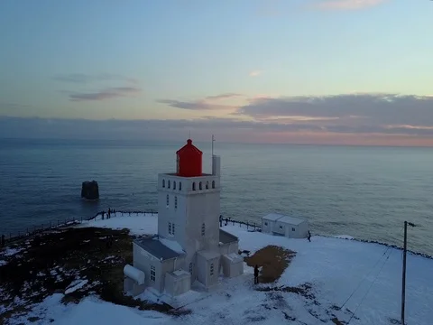 Aerial lighthouse Stock Footage 75602500