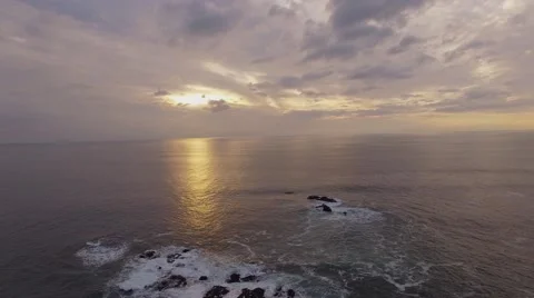 Aerial lighthouse . Pigeon Point Light Station State Historic Park  Stock Footage 58761676