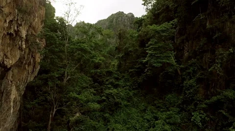 Aerial Limestone Mountain Karst Stock Footage 66204357