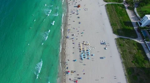AERIAL - Looking down on the ocean Stock Footage 65154033