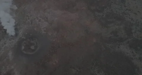 Aerial Looking Down on Thermal Hot Spring Stock Footage 309466338
