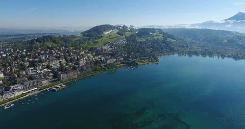 Aerial of Lucerne 스톡 동영상 89955332