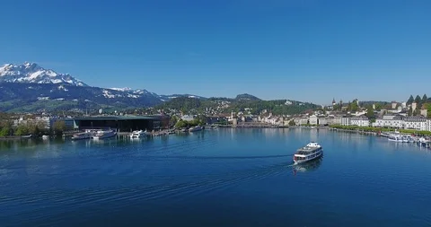 Aerial of Lucerne 스톡 동영상 89956860