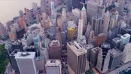 Aerial Manhattan Financial District, New York, Usa, Stock Footage