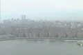 Aerial of Manhattan Upper East side with the Twin Towers on the horizon Footage