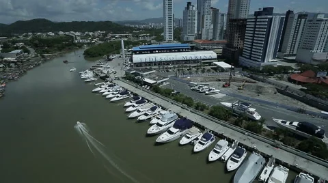 Aerial marina Stock Footage 41694698