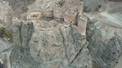 Aerial medieval castle Video stock 255676927