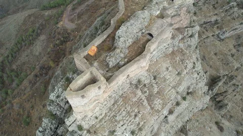 Aerial medieval castle Stock Footage 258282655