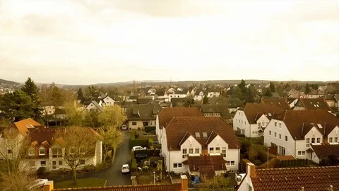 Aerial Menden Sunset Stock Footage 104090163