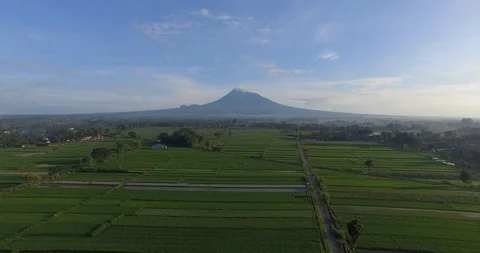 Aerial Merapi Vídeo Stock 129598864