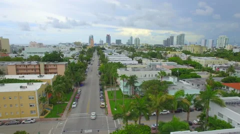 Aerial Miami Beach neighborhoods 4k | Stock Video | Pond5