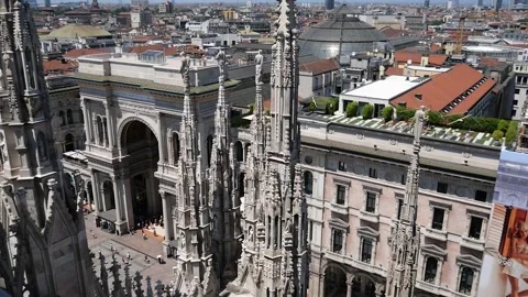 Aerial Milan 스톡 동영상 132356187
