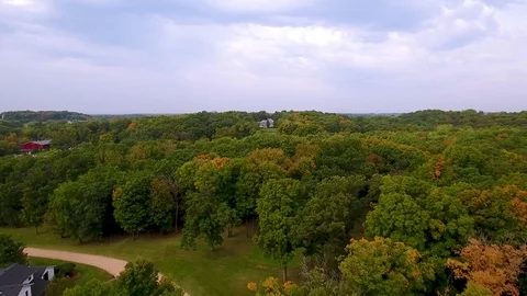 Aerial - Minnesota Corn Fields Farm Stock Footage 81834173