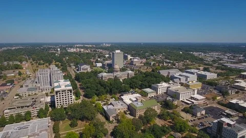 Aerial Mississippi Jackson September 2016 4K Stock Footage