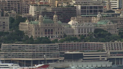 AERIAL Monaco-Monaco At Low Level From Sea Stock Footage 51913288