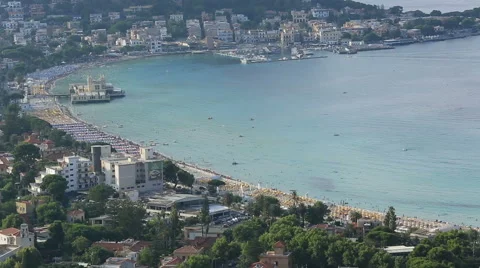 Aerial Mondello Beach Video stock 53166136