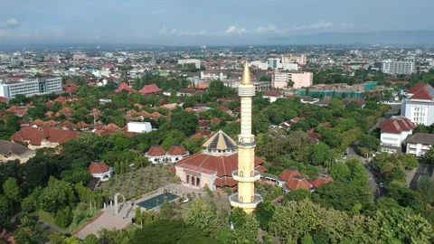 Aerial mosque Stock Footage 240817863