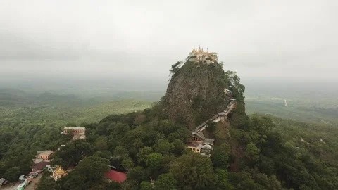 Aerial mount Popa Stock Footage 249955338